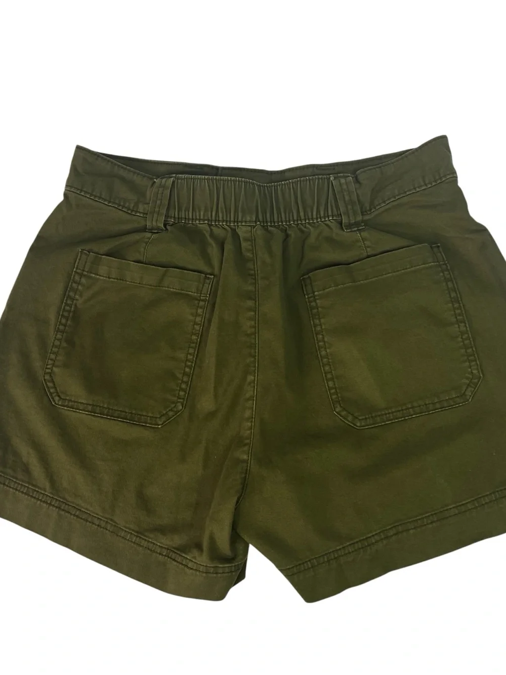 Old Navy Women’s Casual Shorts Sz Medium Lot/2 Green/Black Pockets Back Elastic